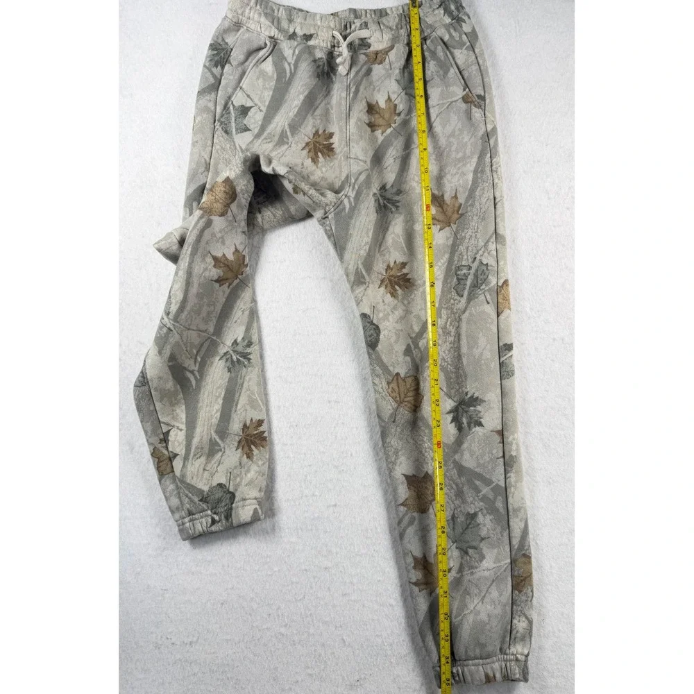 Abercrombie Kids Boys Camo Leaf Print Jogger Sweatpants Gray Brown Size 11/12